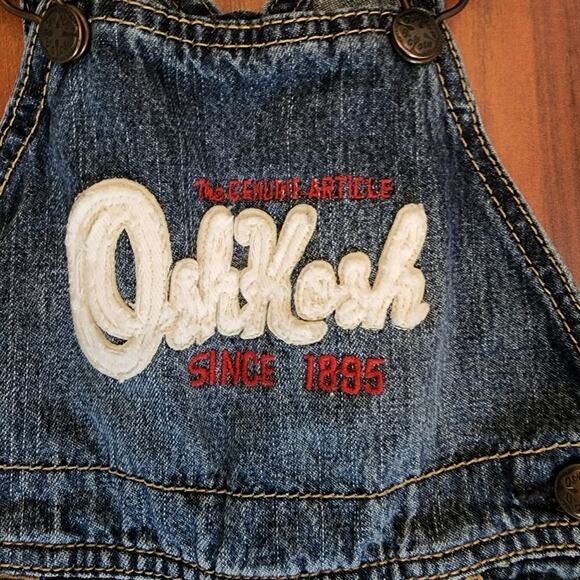 OSH KOSH BABY ADJUSTABLE OVERALLS SIZE 9 MONTHS - Picture 3 of 7
